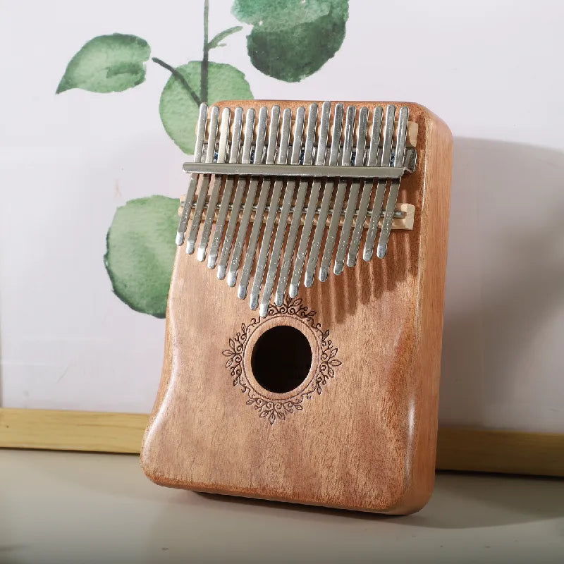 Kalimba Thumb Piano 17 Keys Mahogany Wood Musical Instrument