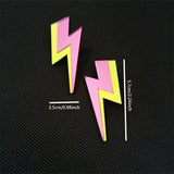 Glitter Lightning Flash Acrylic Stud Earrings
