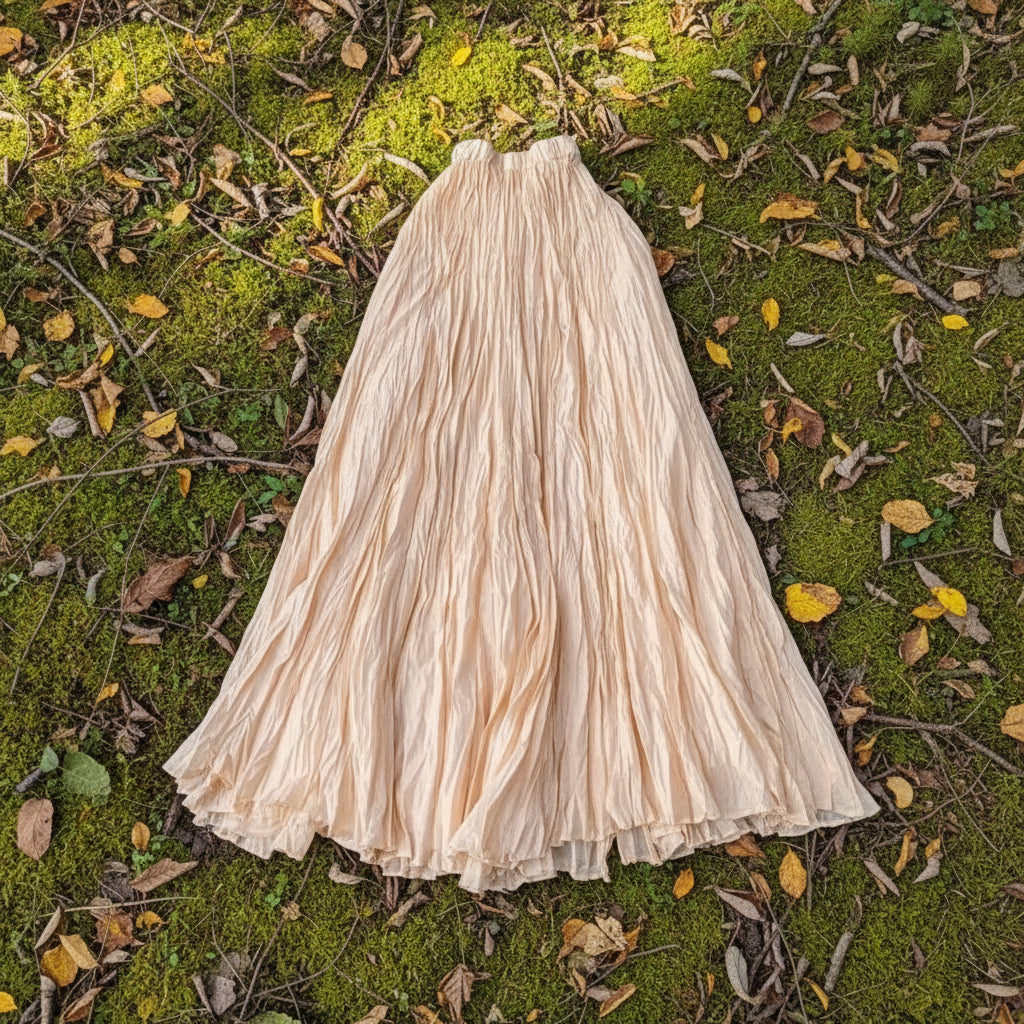 Crush Pleated Long Maxi Skirt Summer 15 Colours