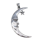 Large Moon And Star Charm For Jewellery Making 89x50mm 1pcs