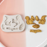 Squirrel Silicone Mould DIY Cake Baking Decoration Fudge Cookie Chocolate Soap Clay Resin Mould