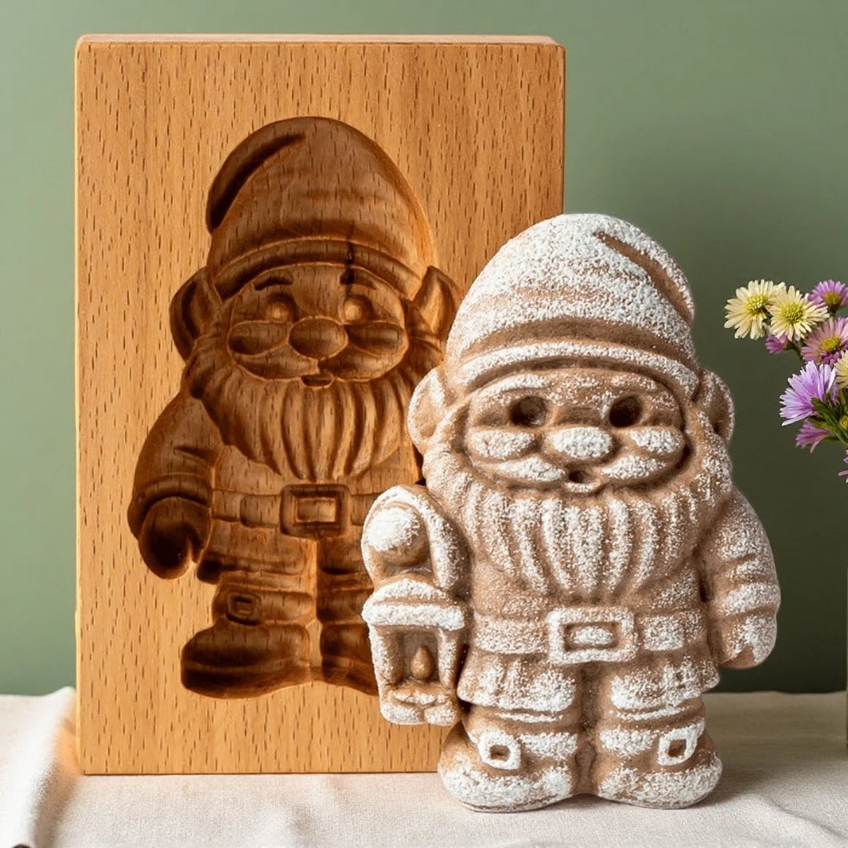 Gardener's Treats Wooden Cookie Moulds Baking Press Embossing Tools Gifts