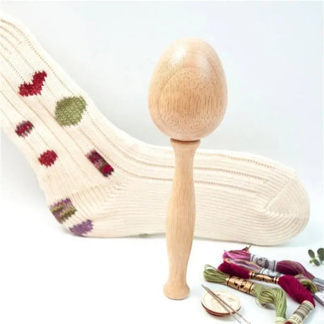 Knitting Repair Set Darning Mushroom and Egg Knitting Aid