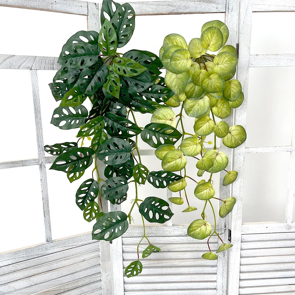 90cm Tropical Large Artificial Hanging Plants Vines Fake Hanging Plants
