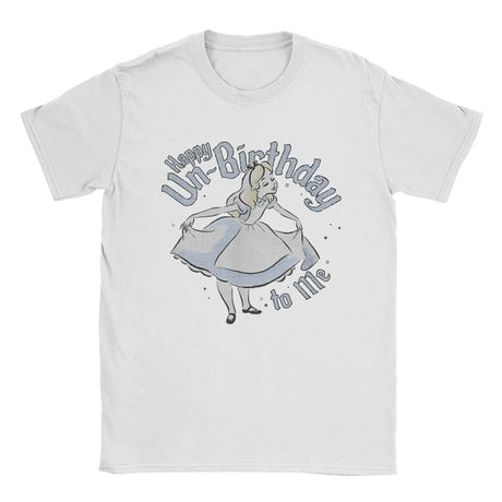 Happy Un-Birthday To Me Alice In Wonderland T-Shirts Cotton Tees