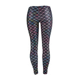 Mermaid Printed Long Sleeve Swimwear Set Surfing Swimsuit Rash Guards and Leggings
