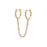 Colourful Zircon Gold Stud Earrings Mix'n'Match