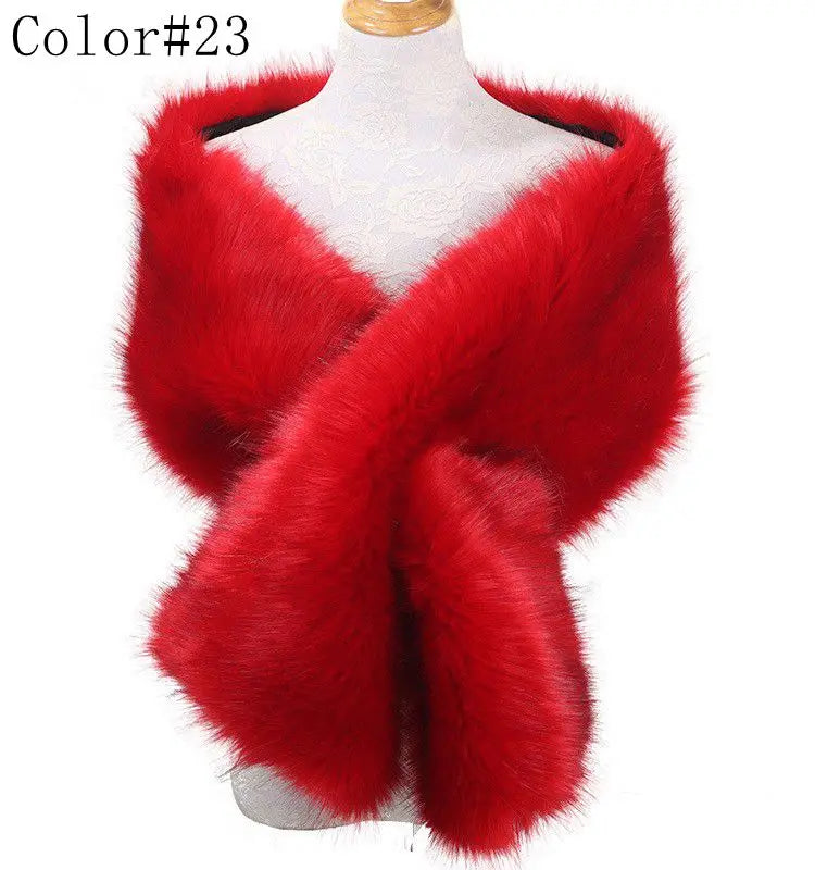 Luna Faux Fur Shawl 42 Colours