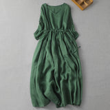 Ramie Cotton Dress Summer Dresses