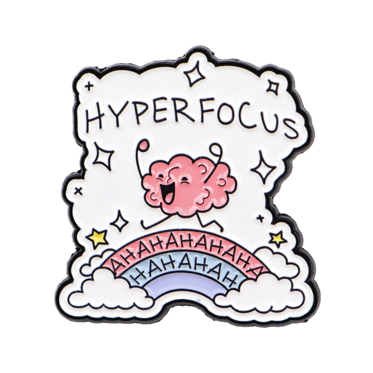 Neurodiverse Super Power Hyper Focus Enamel Lapel Pins Badge