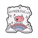 Neurodiverse Super Power Hyper Focus Enamel Lapel Pins Badge