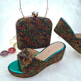 Paisley Wedge Flat Matching Shoes and Bags