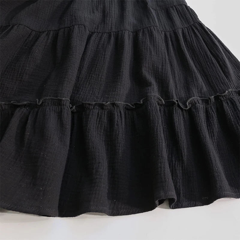 Flower's Cotton Maxi Skirt