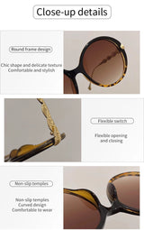 Shania's Round Sunglasses Oversized Vintage Shades