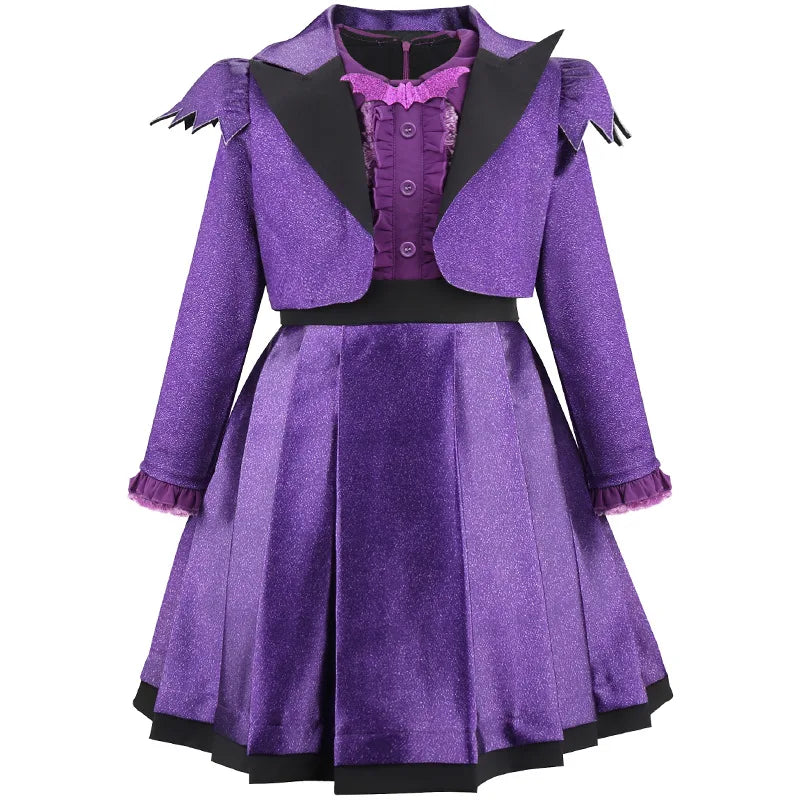 Vampirina "Vee" Hauntley Girls Purple Teen Vampire Halloween Costume Party Cosplay