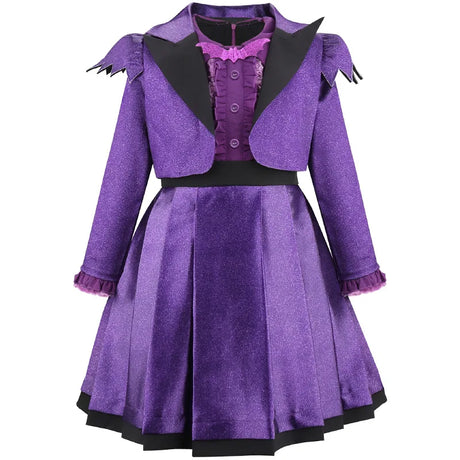 Vampirina "Vee" Hauntley Girls Purple Teen Vampire Halloween Costume Party Cosplay