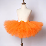 Easter Bunny Tutu Skirt Orange Carrot Tutus with Bunny Ears