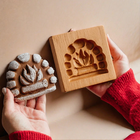Even More Wooden Cookie Moulds Embossed Biscuit Press Cutter Moulds, Fish, Tiger, Horse, Squirrel, Seasonal