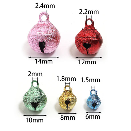 Iron Jingle Bells For DIY Christmas Tree Ornament Jewellery Making Accessories20-50pcs 6 8 10 12 14 mm