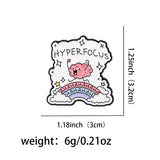 Neurodiverse Super Power Hyper Focus Enamel Lapel Pins Badge