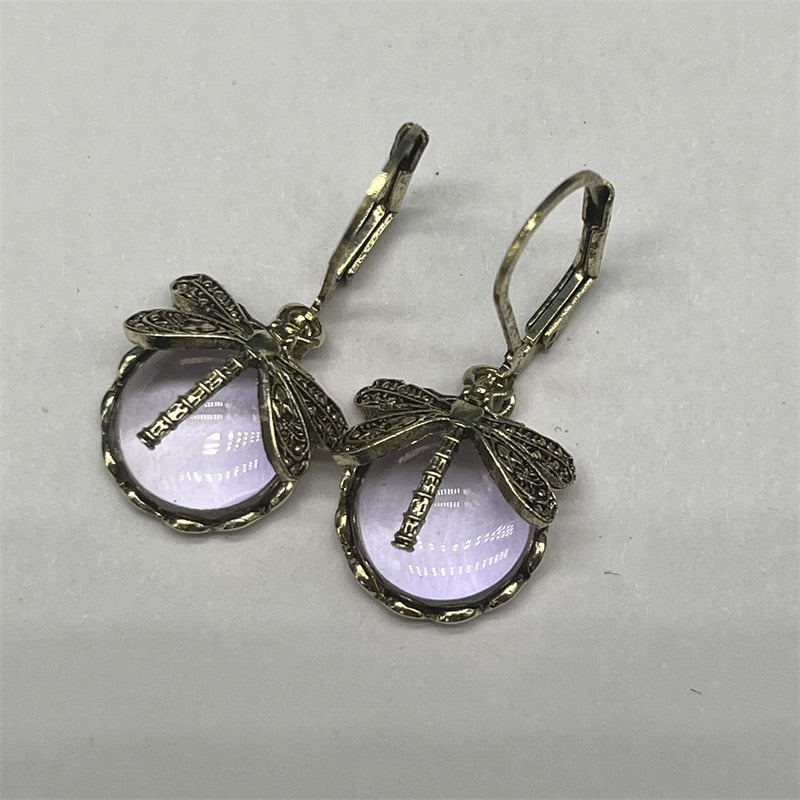 Delightful Dragonfly Drop Earrings