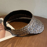 Palm Leaf Rattan Sun Visor Hat