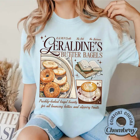 Geraldine's Buttery Bagels Zodiac Academy Book Lovers T-Shirt
