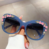 Spring Pink Flower Sunglasses