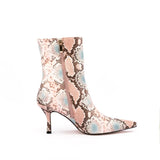Sssseriously Ssssasssy Sssshort Boots Black Red Snake Ankle Boots