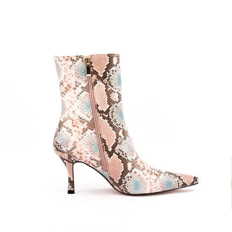 Sssseriously Ssssasssy Sssshort Boots Black Red Snake Ankle Boots