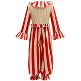 Clown In A Cornfield Kid Cosplay Halloween Costume Girls Boy Clown Jumpsuit