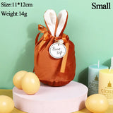 Easter Bunny Bags Velvet Rabbit Ears Gift Packing Chocolate Candy Bags
