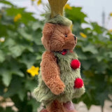 Christmas Plush Bear Toy Keychain