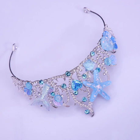 Mermaid Marina's Crown Seashell Starfish Tiaras