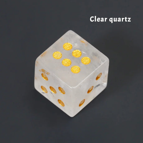 Natural Crystal Stone Lucky Dice