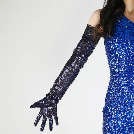 Glitter Gloves 70cm Long Gloves 26 Colours