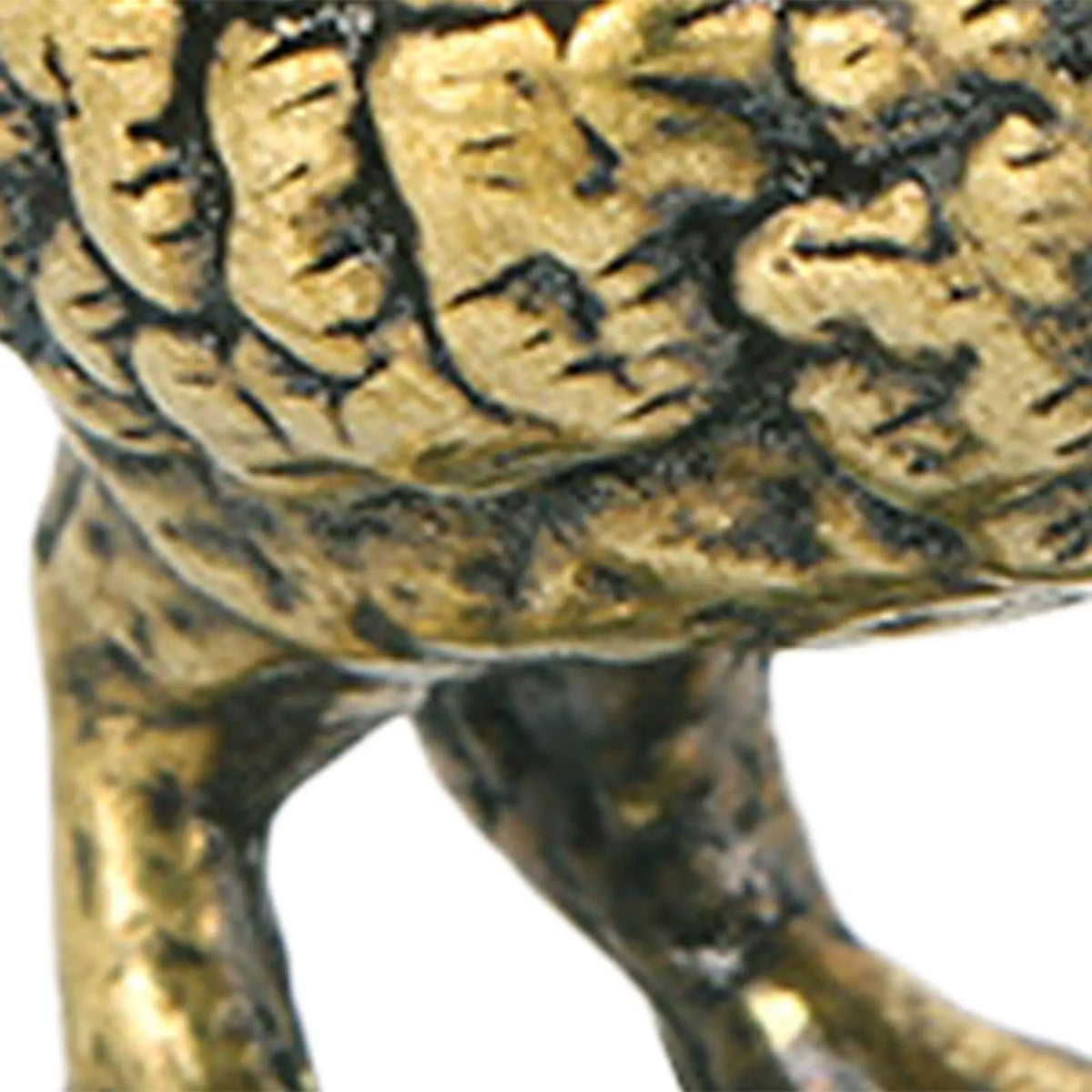 Curious Owl Figurine Brass Animal Desktop Figurine Tea Pet