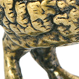Curious Owl Figurine Brass Animal Desktop Figurine Tea Pet