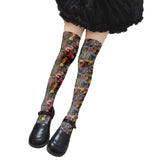 Floral and Fantasy Printed Stockings Long Socks