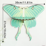 Luna Moth Necklace Display Wooden Floating Shelves Boho Home Decoration