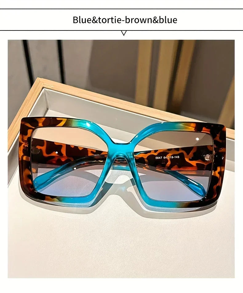 Astrid's Oversized Square Sunglasses with Gradient Lenses