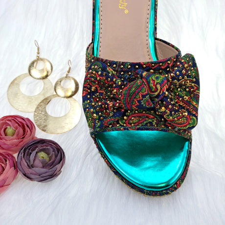 Paisley Wedge Flat Matching Shoes and Bags