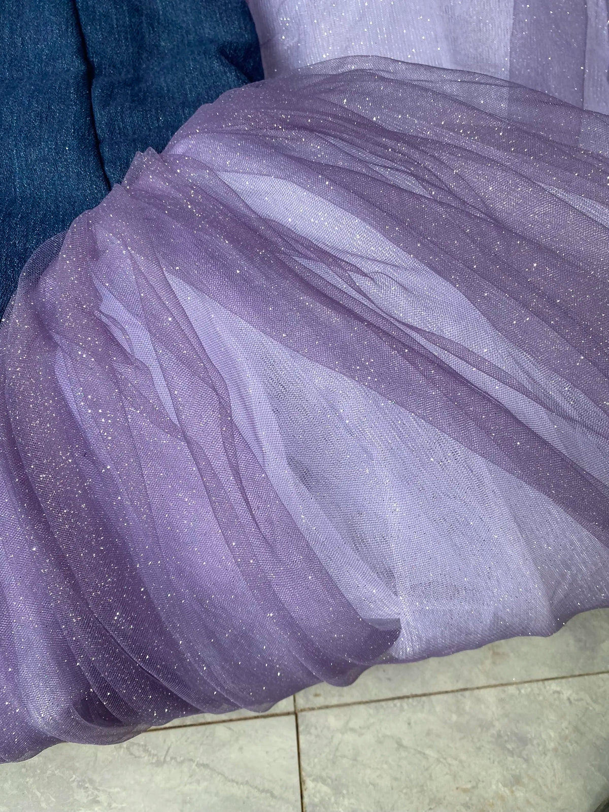 Professional Ballet Long Tutu Dress Purple Dance Performance Competition Costumes