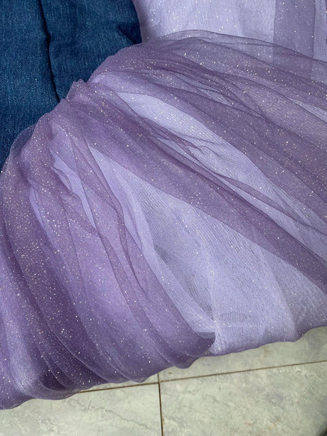 Professional Ballet Long Tutu Dress Purple Dance Performance Competition Costumes