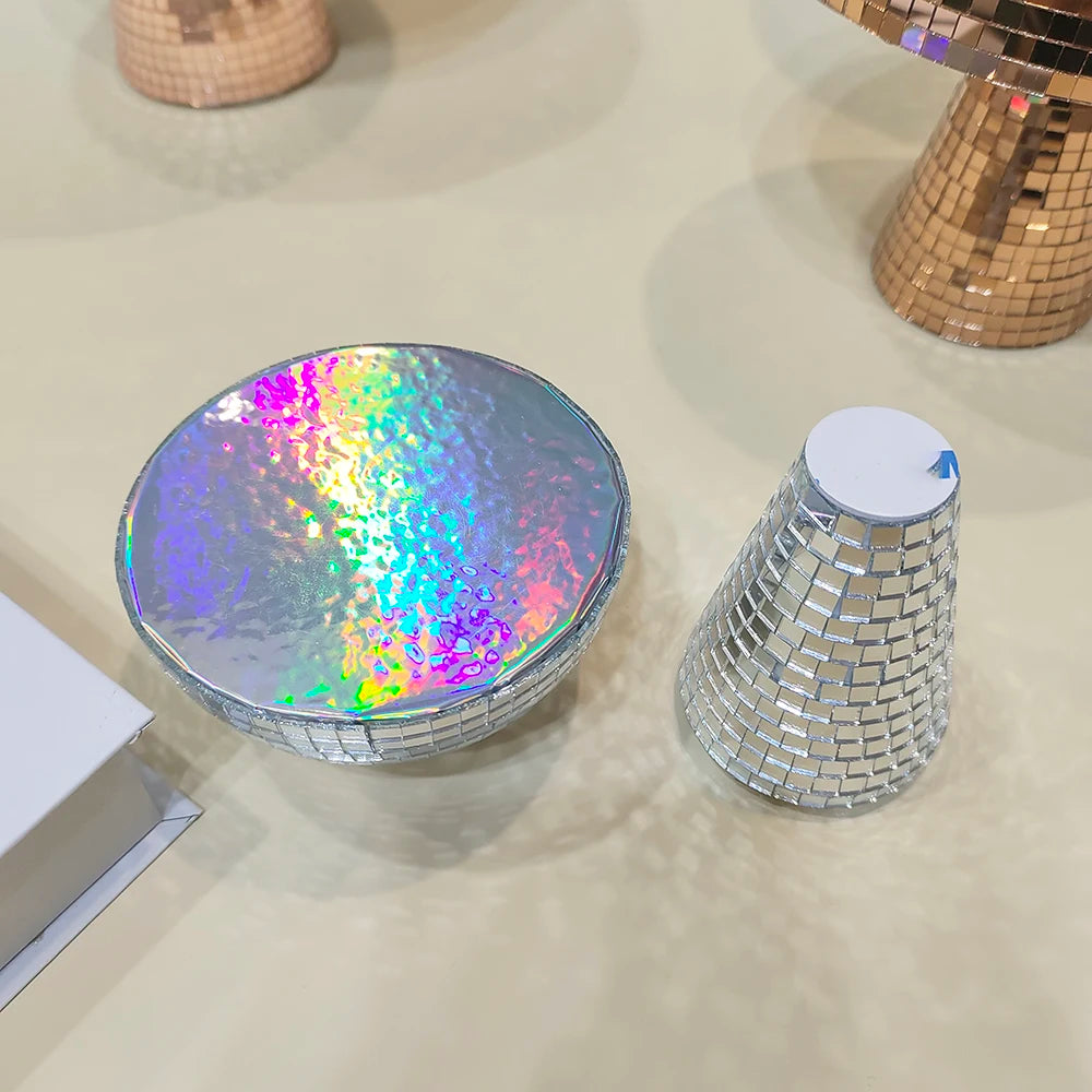 Mushroom Mirror Disco Ball Home Decor