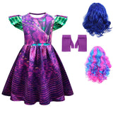 Descendants 3 Mal Evie Costumes for Girls Cosplay Costume