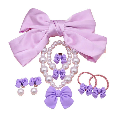 Mermaid Accessories Gloves Wand Crown Jewellery Set Wig Necklace Braid Cosplay Halloween Birthday Party