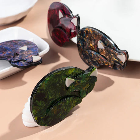 Spotted Cat Acrylic Brooches
