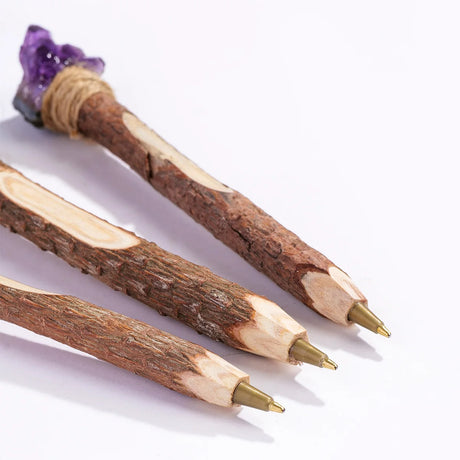 Natural Amethyst Crystal Cluster Dwarf Magic Pen