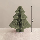 Christmas Paper Honeycomb Decorations Ball Folding Christmas Tree Table 3D Ornaments